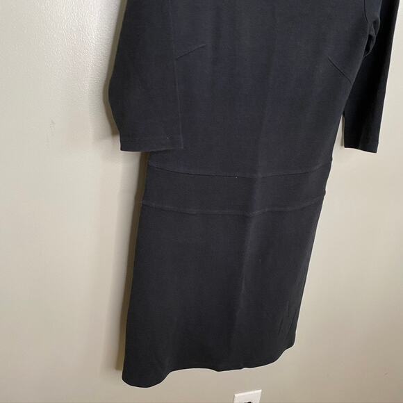 Women's Toad&Co Horny Toad 3/4 Sleeve Knit Casual Dress Gray Black  Medium - Picture 3 of 8
